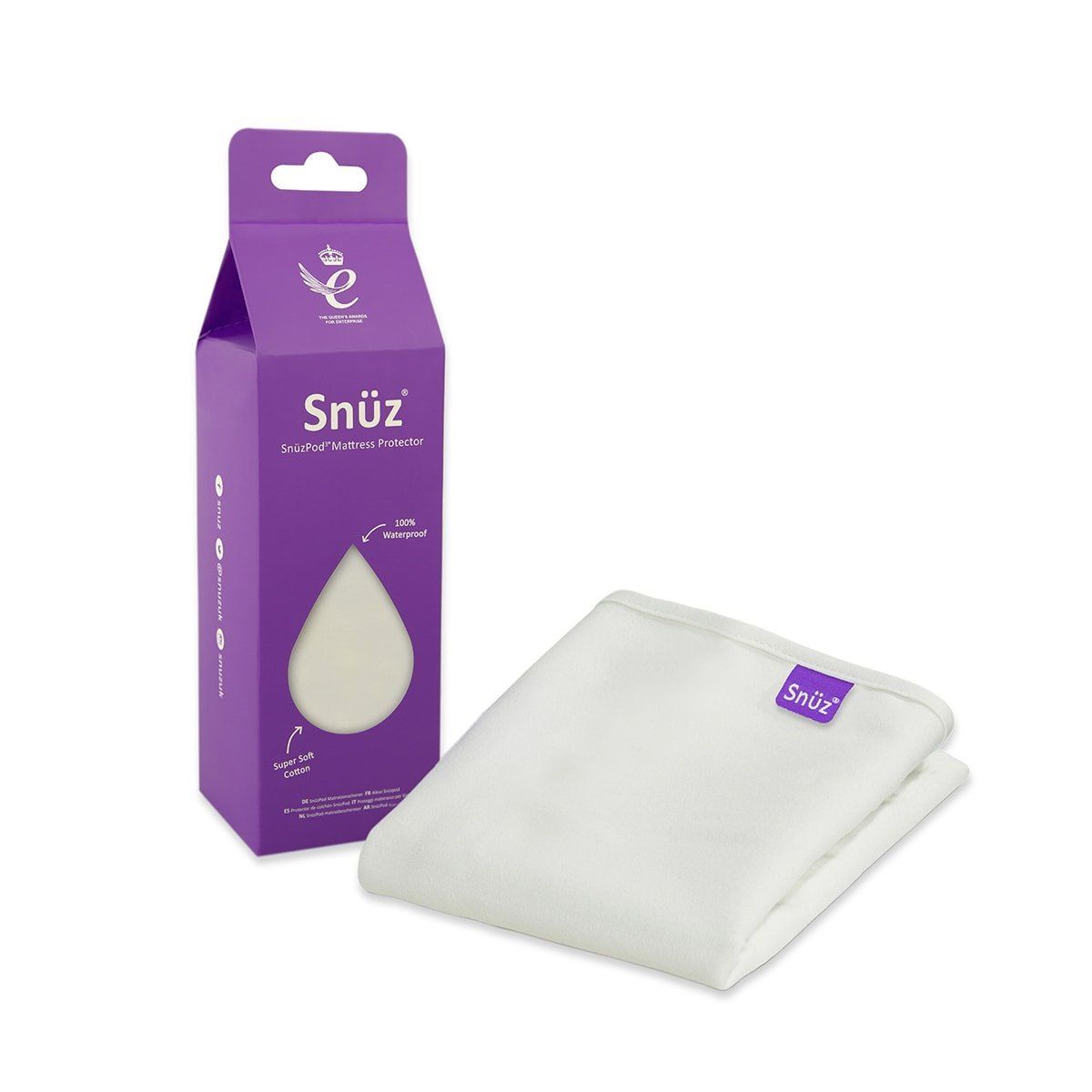 SnuzPod Studio Bedside Crib Bundle - Paris White