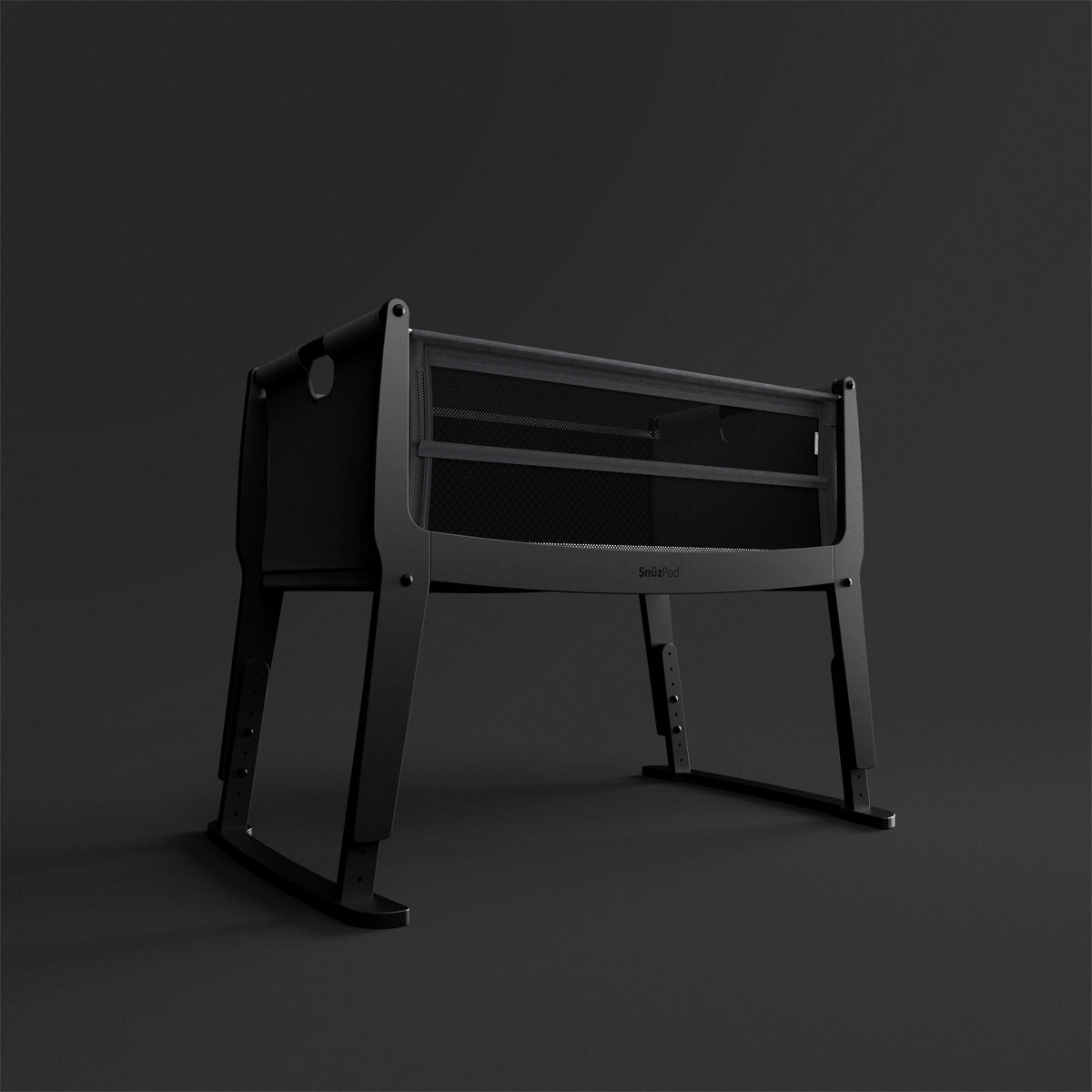 SnuzPod Studio Bedside Crib with mattress - Brooklyn Graphite