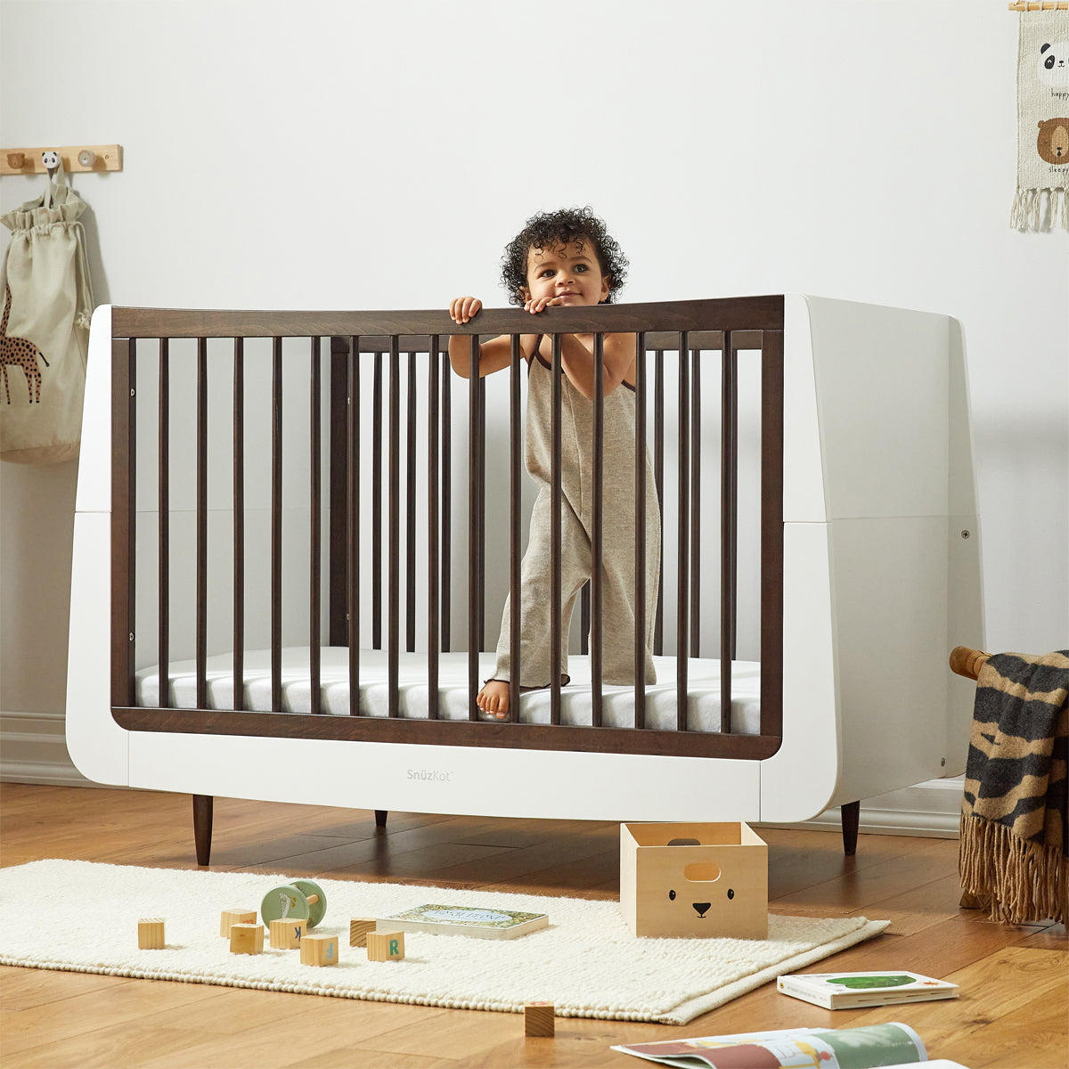 SnuzKot Skandi - The Natural Edit - 3 Piece Nursery Furniture Set - Ebony