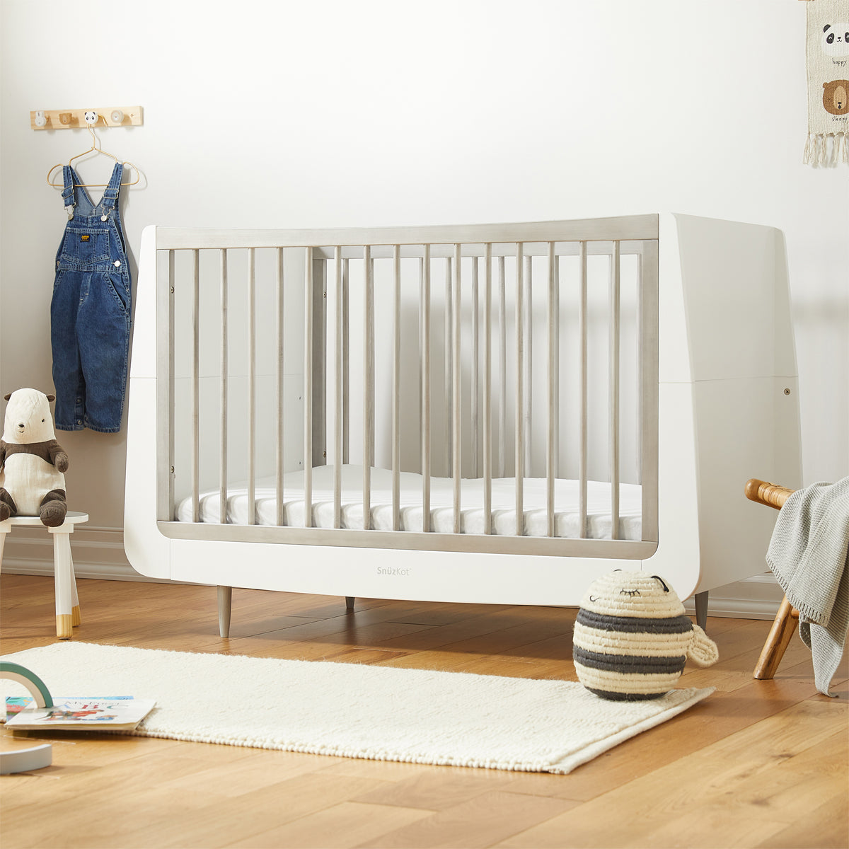 SnuzKot Skandi - The Natural Edit - 3 Piece Nursery Furniture Set - Silver Birch