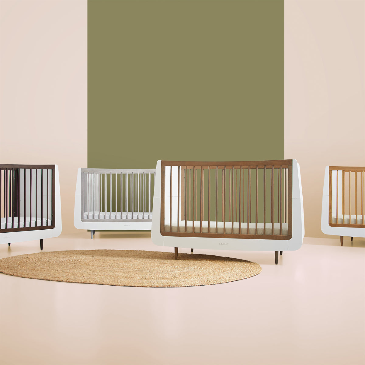 SnuzKot Skandi Cot Bed  - The Natural Edit - Silver Birch