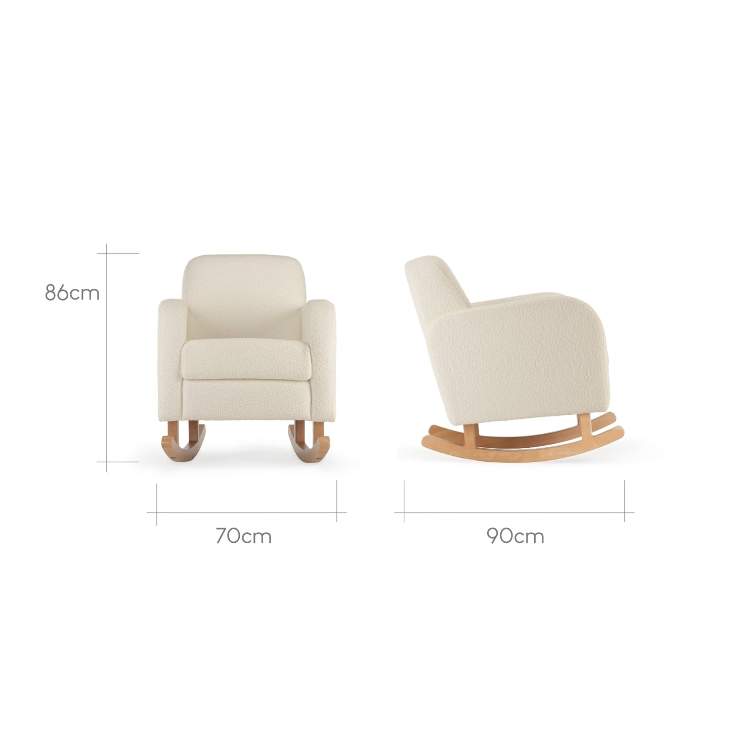 CuddleCo Etta Nursing Chair - Boucle Off White