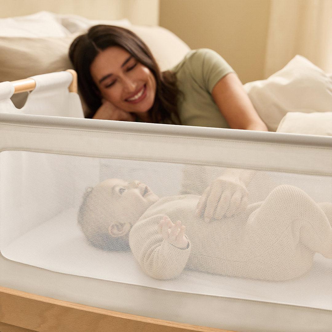SnuzPod5 Bedside Crib - Natural